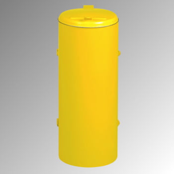 Abfallbehälter - verschließbare Tür (DxH) 450x900 mm - Inh. 120 l - Farbe gelb