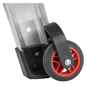 Rollensatz für Teleskopleitern, 2 Rollen inkl. Befestigungsmaterial