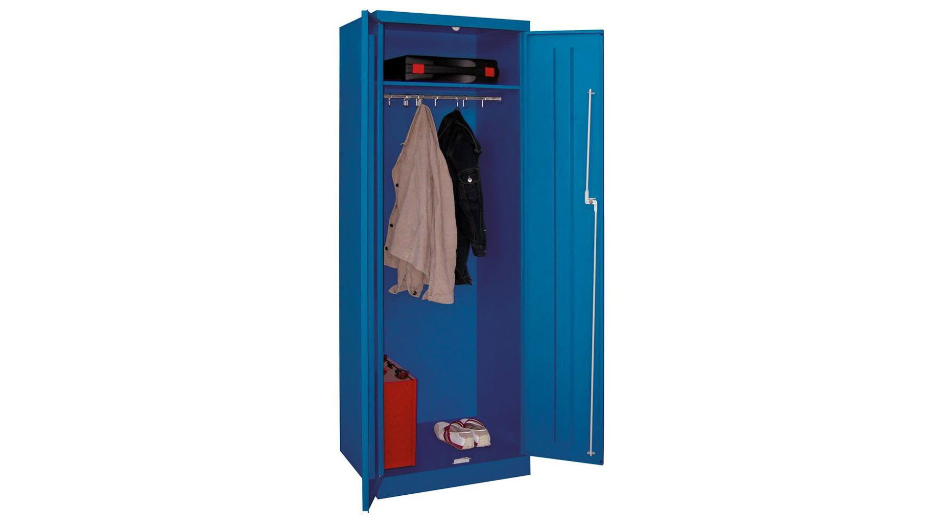 Spind - Garderobenschrank, Breite 60 cm, Höhe 180 cm, Tiefe 50 cm, 1 Abteil(e)