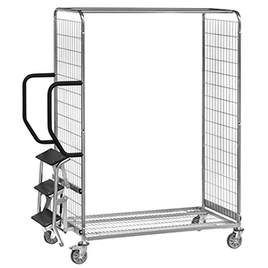 Trittstufen, für Kommissionierwagen mit Ladeflächen-B 510 mm