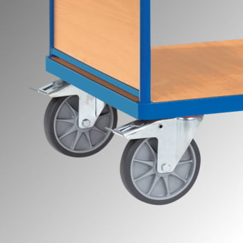 Fetra - Doppel-Stirnwandwagen - 600 kg Traglast - (BxT) 700 x 1.000 mm - Holzwände