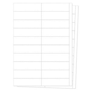 Etikettenbogen, weiß, Etikettenmaß 100x33 mm, VE 100 Bögen, 20 Etiketten pro Bogen