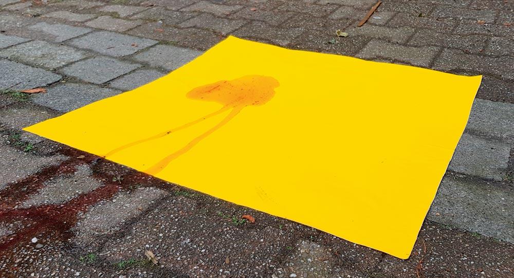 Kanalschutz, Einweg, BxT 900x900 mm, gelb