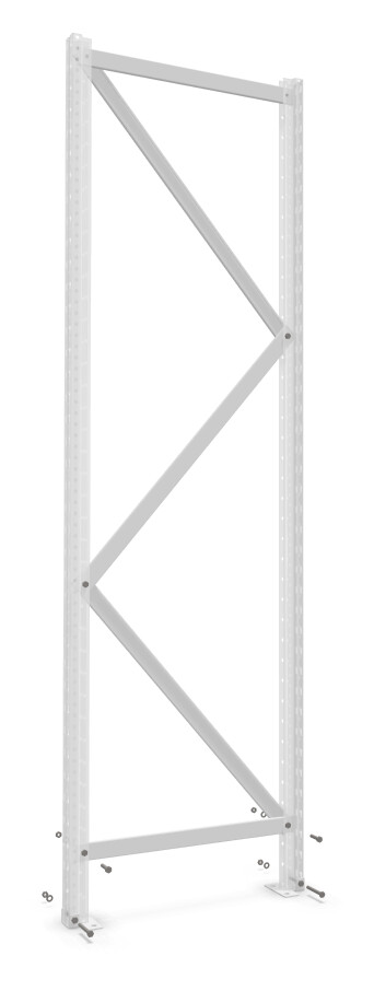 Stützrahmen für Weitspannregale - Höhe: 300 cm - Tiefe: 100 cm