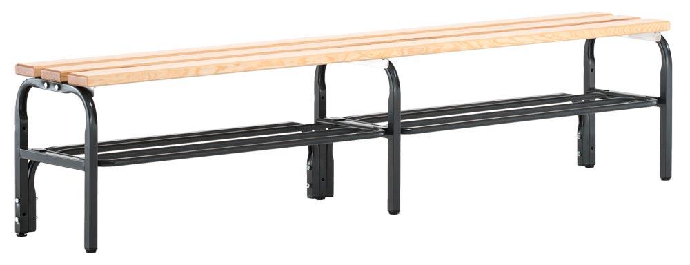 Garderobenbank, Sitzbank, Breite 200 cm, Höhe 45 cm, Tiefe 35 cm