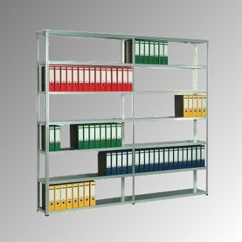 Fachbodenregal - Grundregal - 150 kg - 2.500 x 1.005 x 500 mm (HxBxT) - Schraubregal RUDI