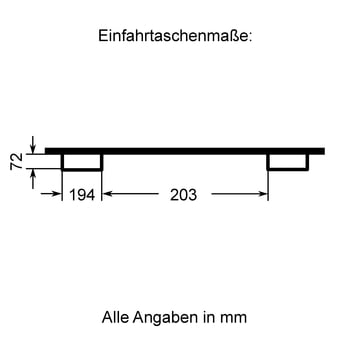 Muldenkippbehälter mit Staplertaschen - 250 l - 750 kg - anthrazitgrau