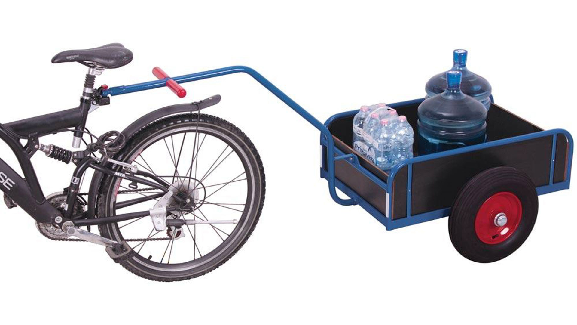 Fahrradanhänger mit Bordwänden - Traglast 200 kg - 730 x 725 x 1.790 mm (HxBxT)