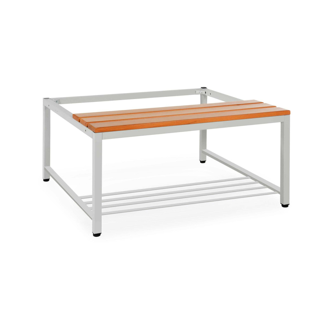 Design-Untergestell aus Stahl, Breite 80 cm, mit Schuhrost