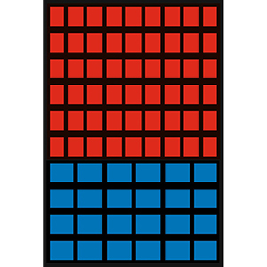 Wandregal mit Sichtlagerkästen