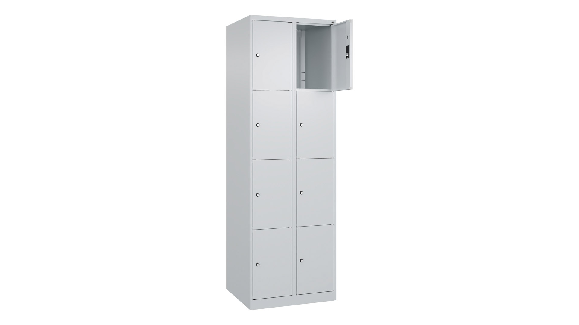 Fächerschrank, Breite 60 cm, Höhe 185 cm, Tiefe 50 cm, 8 Fächer