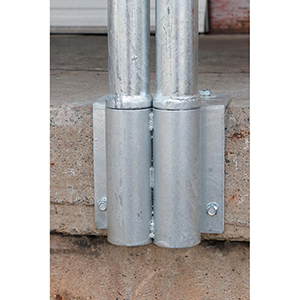 Montagehülse mit zwei Aufnahmen, verzinkt