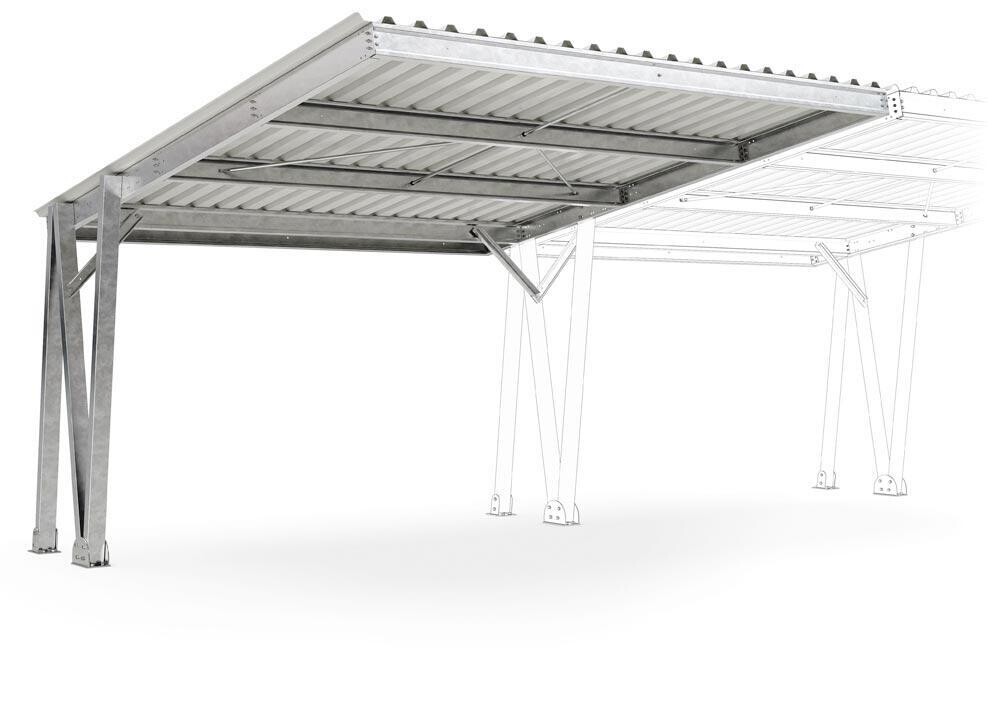 Carport Anbaueinheit - BxTxH 5160x5425x3730 mm