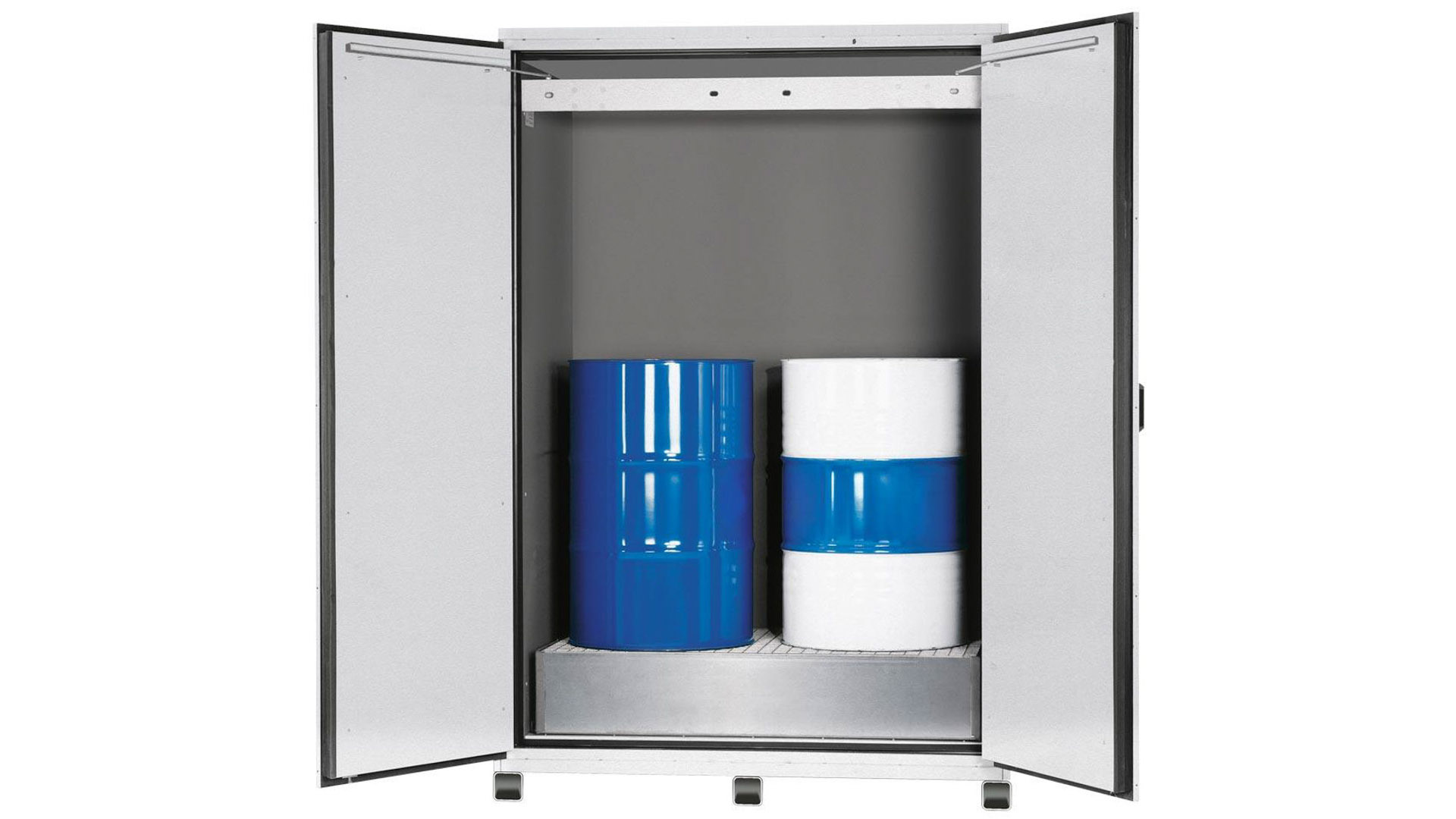 Gefahrstoffschrank, Fass-Schrank für 2x200-l-Fässer