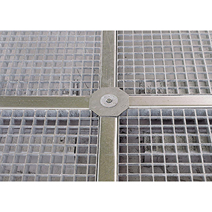 Kreuzklemme Zubehör für Bodenauffangwannen BxT 120x120 mm