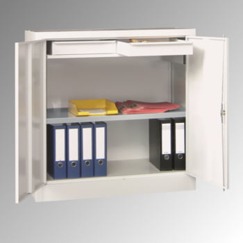 Industrie-Stehpult mit Schrank, hier Arbeitspult kaufen
