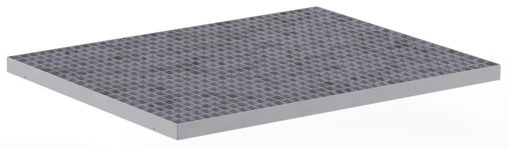 Gitterrosteinlage für Schwerlast-Kragarmregale