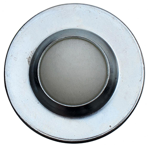 Kugelrolle ohne Befestigung, Kugeldurchm. 30 mm, Traglast 15 kg, Nylonkugel, Gehäuse verzinkt, MINDESTABNAHME 10 Stück