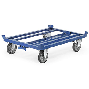 Mehrpreis für Deichsel und Kupplung, für den Transport mit Zugfahrzeugen, Deichsel einschiebbar, für Paletten-Fahrgestelle, RAL 5007 brillantblau