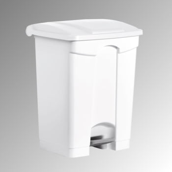 Wertstoffsammler aus Kunststoff - Volumen 70 l - 670 x 500 x 410 mm (HxBxT) - Behälter weiß - Deckel weiß