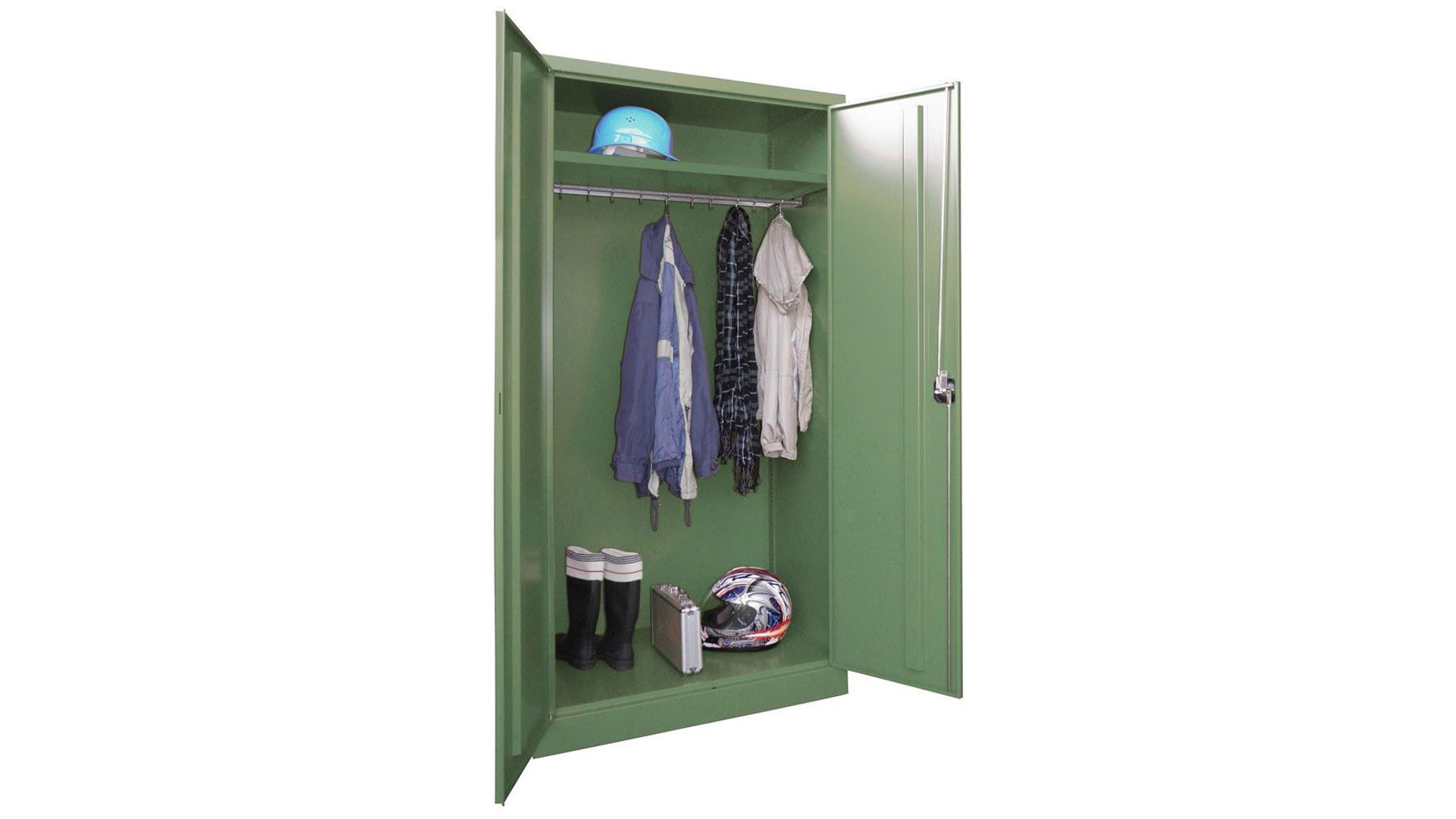 Spind - Garderobenschrank, Breite 100 cm, Höhe 195 cm, Tiefe 60 cm, 1 Abteil(e)