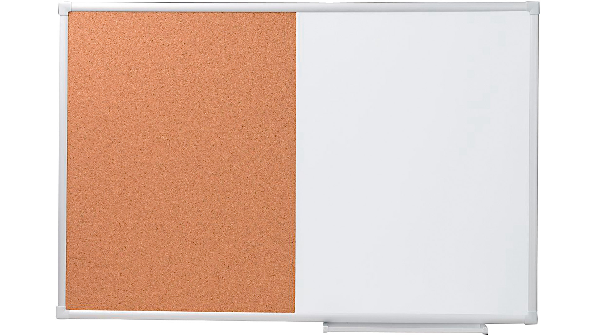 Whiteboard u. Pinboard, BxH 1200x900 mm, lackierte und Korkoberfläche, Aluminiumrahmen