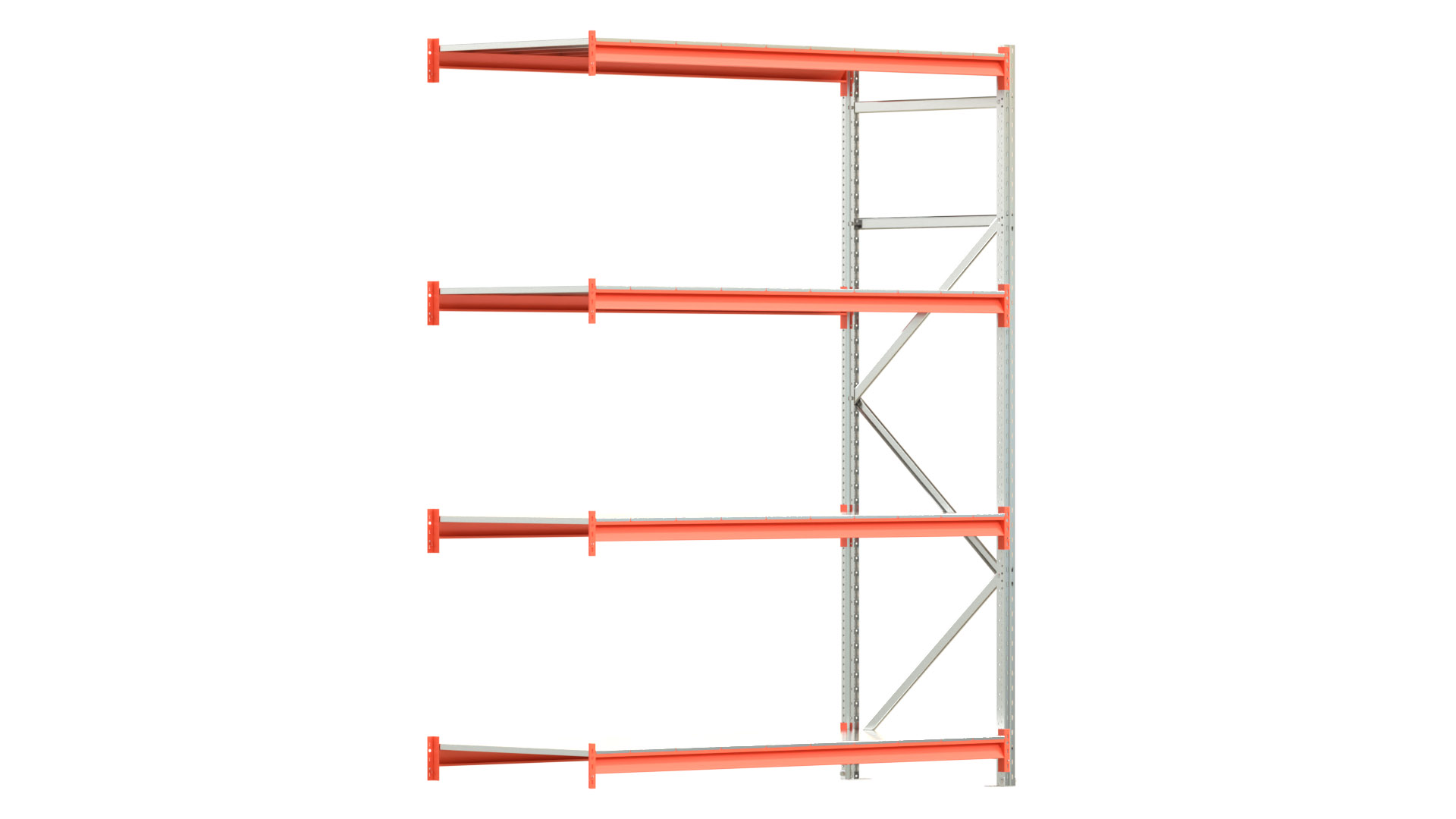 Weitspannregal EMMA - Höhe: 250 cm - Fachbreite: 185 cm - Tiefe: 80 cm - Anbaufeld