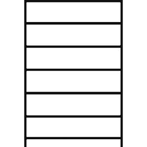 Antibakterielles Steckregal, 7 Fachböden, Grundfeld, BxTxH 1000x300x3000 mm, Fachlast 150 kg, Farbe weiß