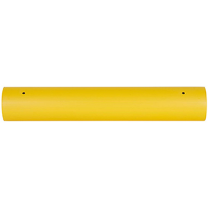Verkehrsbarriere, Spezialkunststoff, einzeilig, Holm, Länge 930 mm, Durchm. 160 mm, gelb