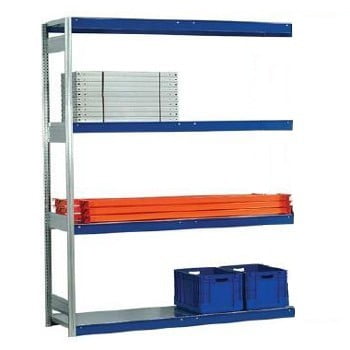 Weitspannregal EMMA - Breite: 257 cm - Tiefe: 60 cm - Höhe: 300 cm - 4 Böden - Anbaufeld