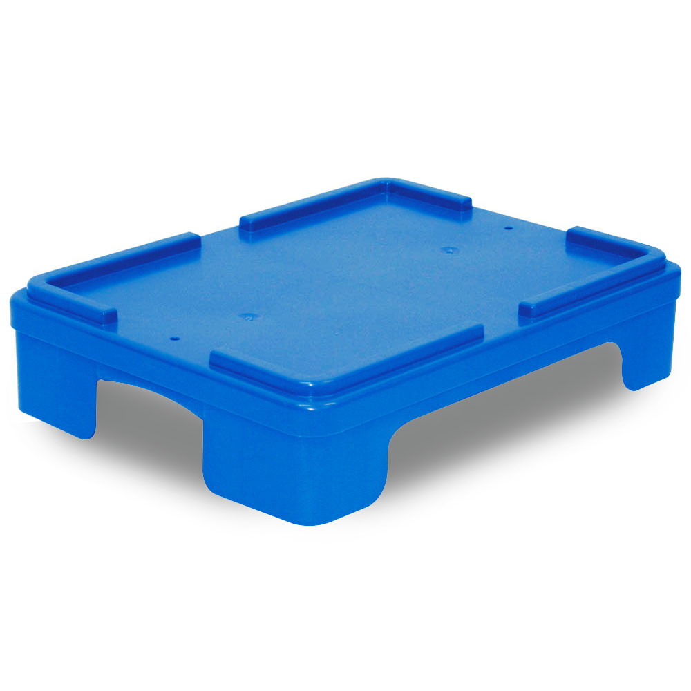 Deckel zu Drehstapelbehälter, PE,  LxB 600x400 mm, Farbe blau, VE 2 Stück