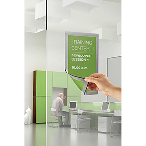 Inforahmen, selbstklebend, DIN A4, BxH 210x297 mm, silber, VE 10 Stück