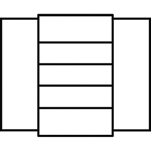 Flügeltürenschrank, BxTxH 1200x420x1950 mm, RAL 5007 brilliantblau, Fachlast 80 kg