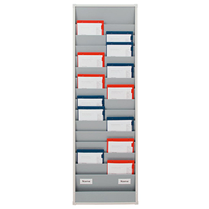 Werkstattplaner schmal, 15 Fächer, BxTxH 554x76x1757 mm