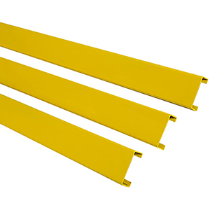 Rammschutz-Planke, C-Profil, 100x40x3 mm, gelb kunststoffbeschichtet, Innenbereich, Länge 1000 mm