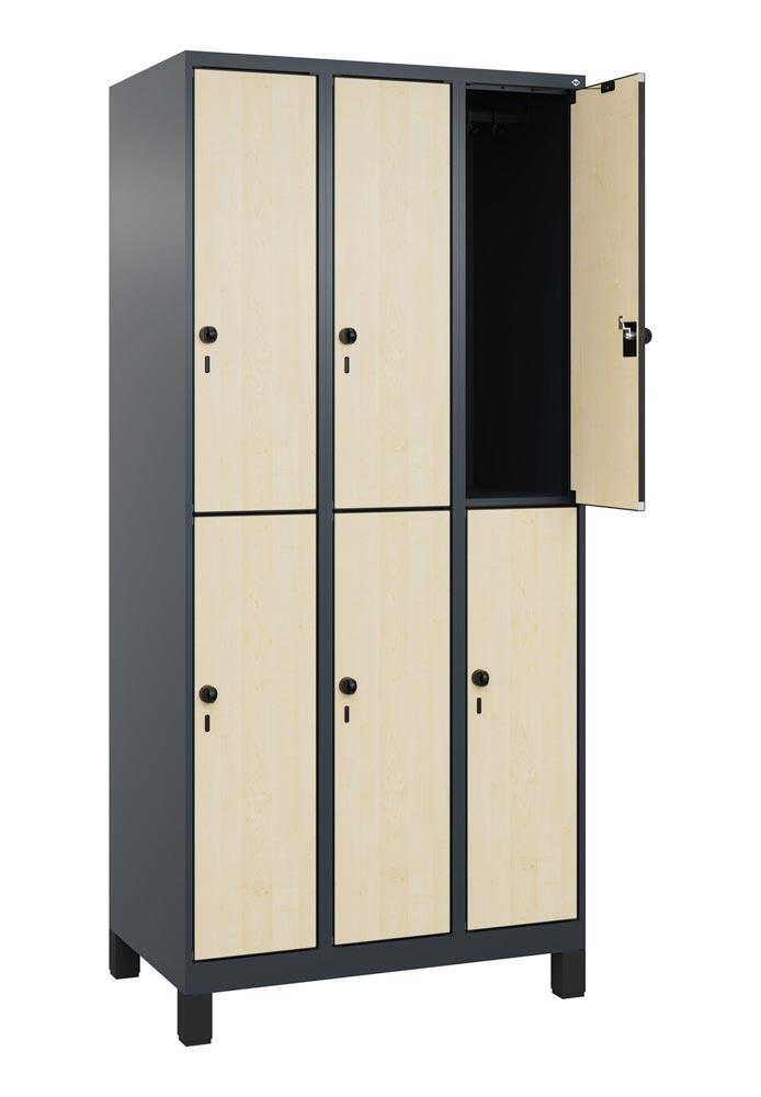 Fächerschrank, doppelstöckig