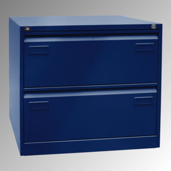 Bisley Light Hängeregistraturschrank - 2 Schubladen - doppelbahnig - Farbe blau