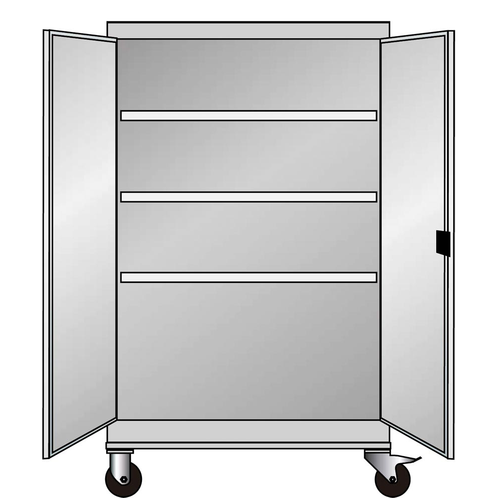 Mobiler Flügeltürenschrank