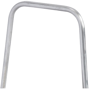 Trittleiter, Sicherheitstritt, fahrbar, 360 Grad drehbar, 2 Stufen 240 mm, Arbeitshöhe 2450 mm, 7 kg, Grundfläche 715x780 mm, Plattform 305x520 mm