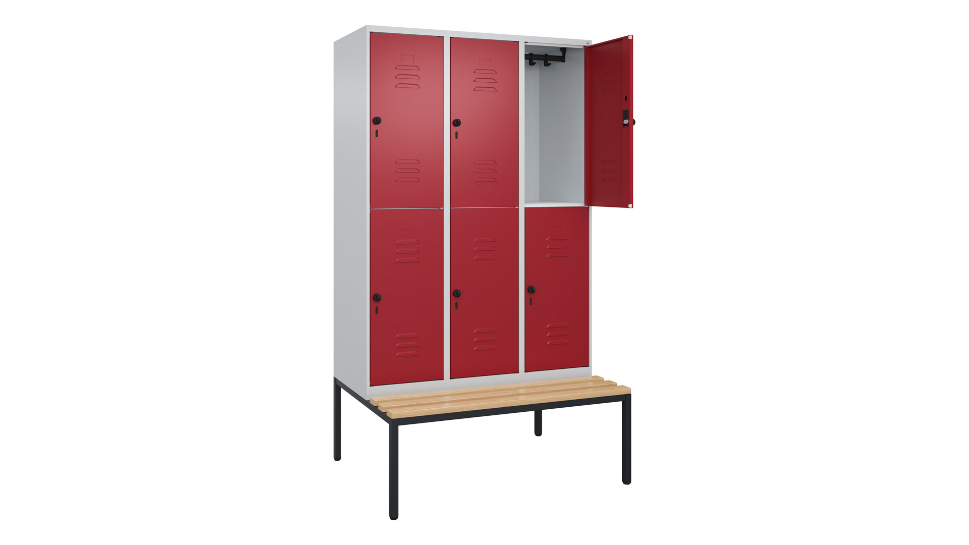 Fächerschrank, Breite 120 cm, Höhe 212 cm, Tiefe 50 cm,  Fächer