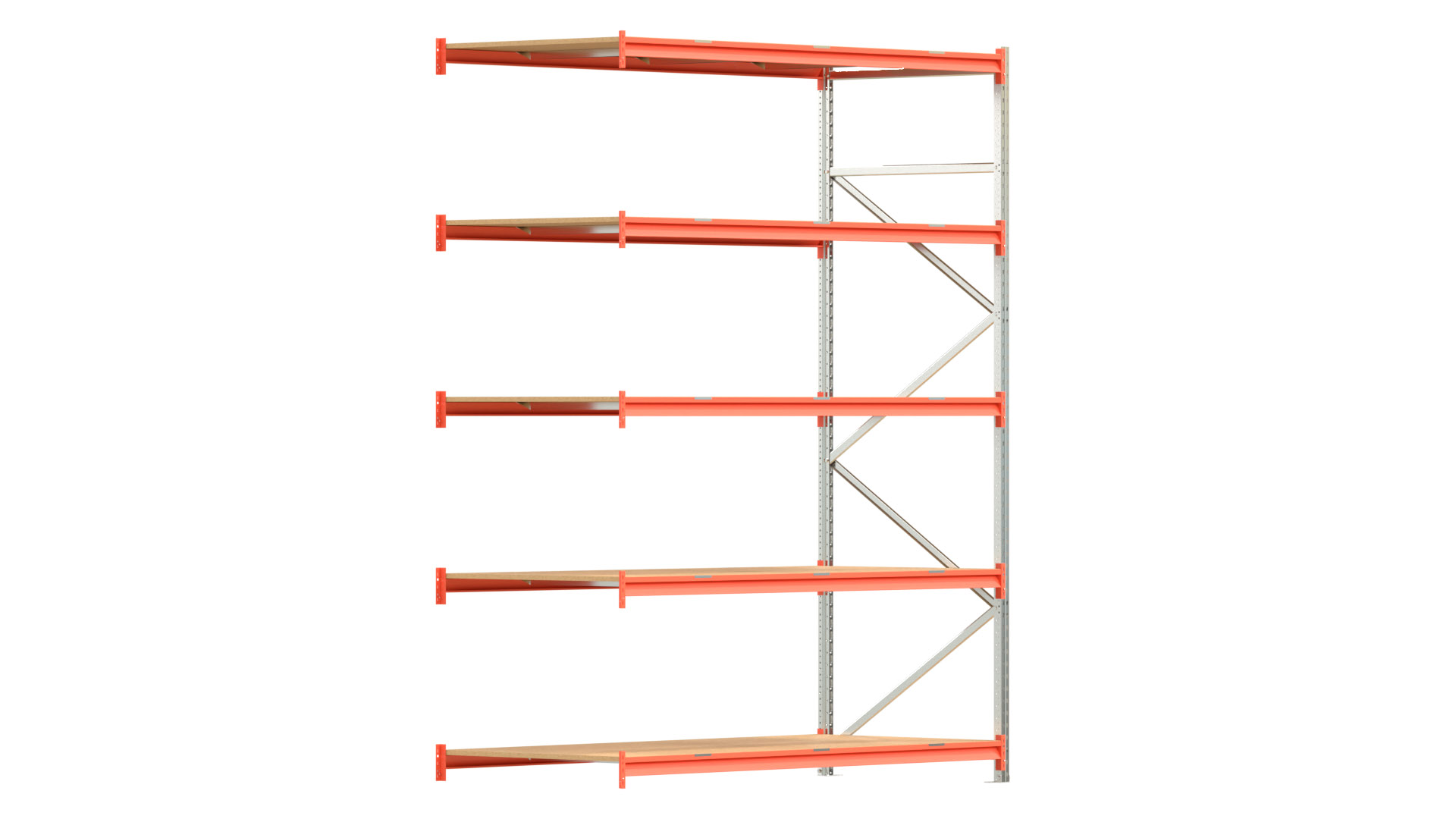 Weitspannregal EMMA - Höhe: 300 cm - Fachbreite: 225 cm - Tiefe: 100 cm - Anbaufeld