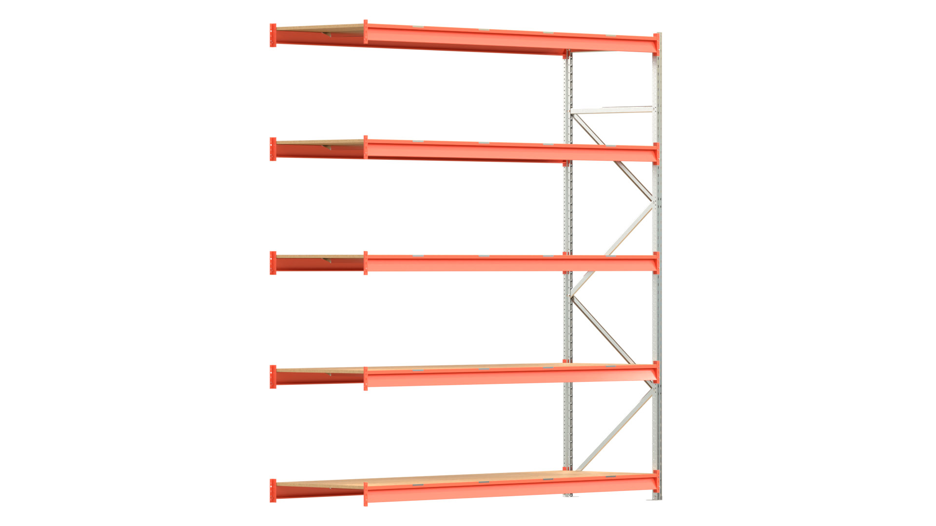Weitspannregal EMMA - Höhe: 300 cm - Fachbreite: 270 cm - Tiefe: 80 cm - Anbaufeld
