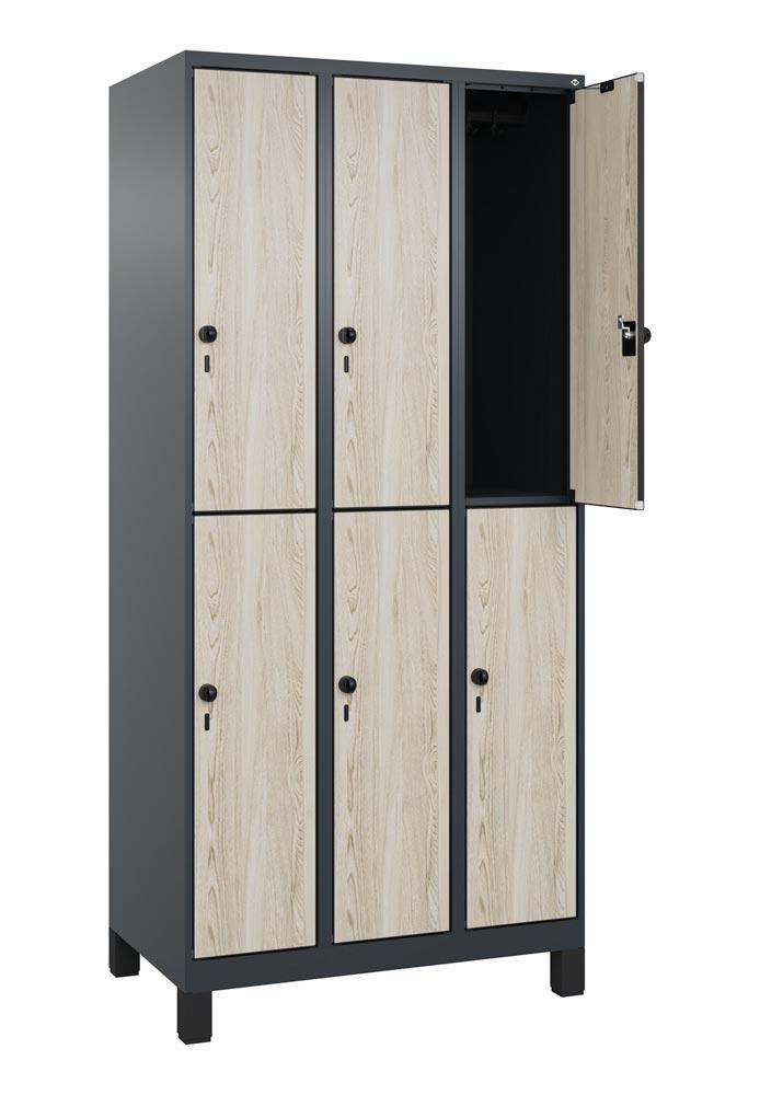 Fächerschrank, doppelstöckig