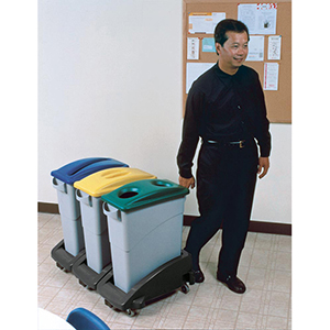 Schwingdeckel, PE, BxTxH 290x520x70 mm, Farbe grau