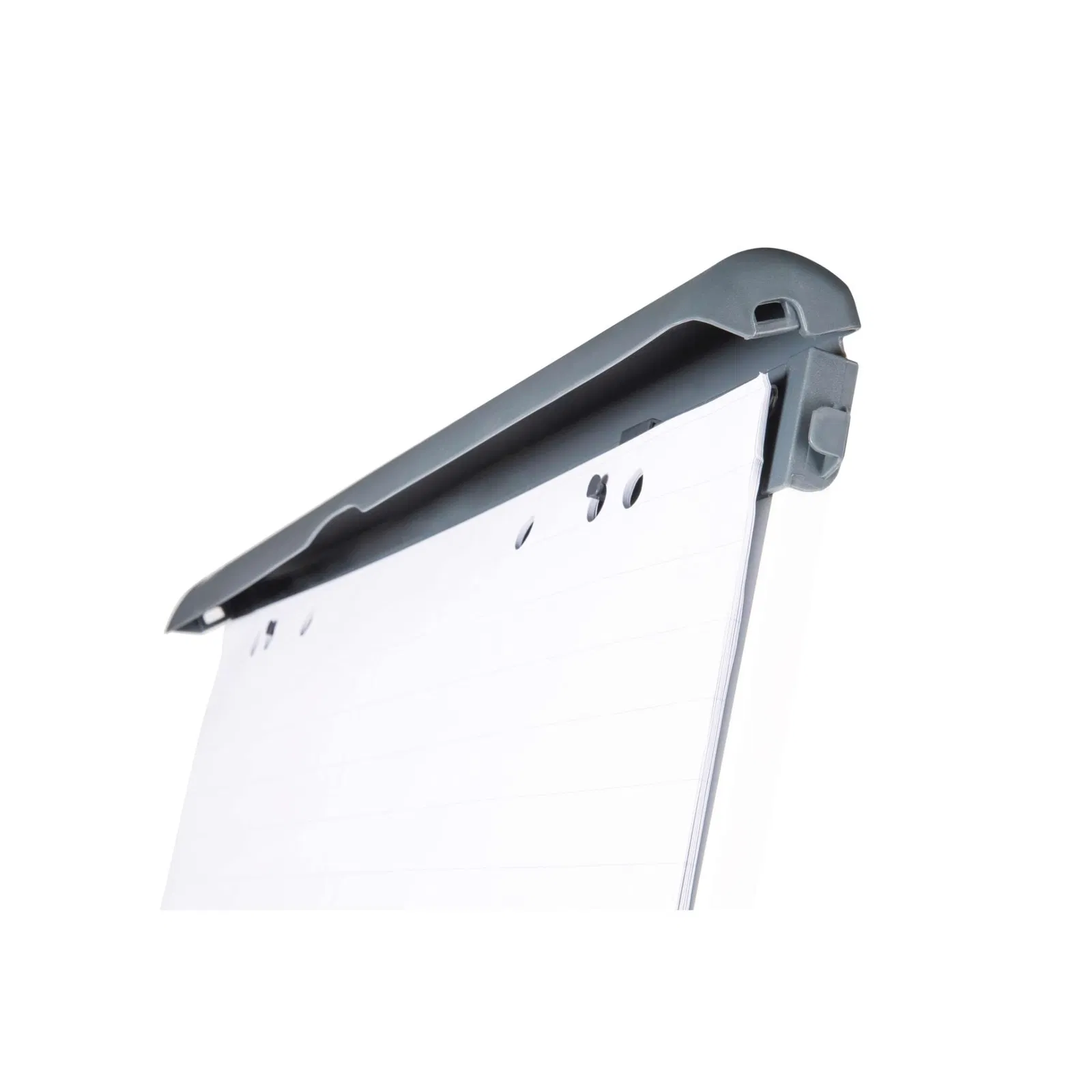 Flipchart, Tafel BxH 660x970 mm, nicht magnethaftend, höhenverstellbar bis 1860 mm, 3-Bein-Gestell, hellgrau