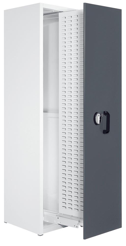 Auszugschrank, 2-farbig, BxTxH 590x600x2000 mm