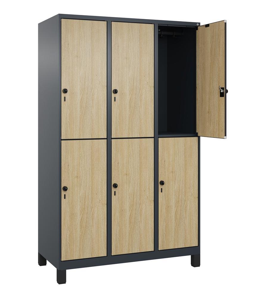 Fächerschrank, doppelstöckig