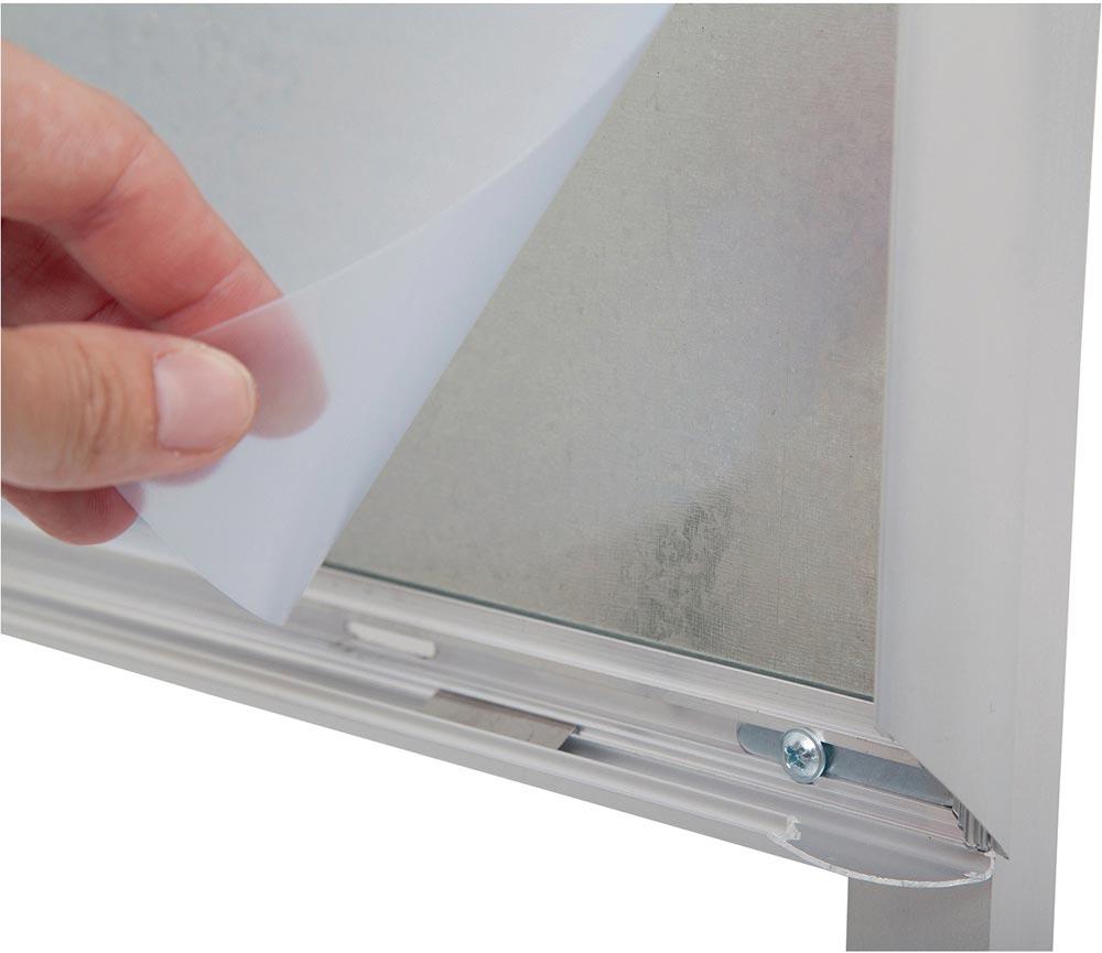 Kundenstopper Aluminiumrahmen, DIN A1 eloxiert/verzinkt wetterbeständig