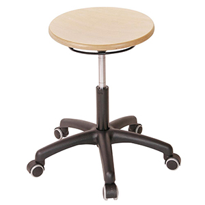 Drehhocker, Arbeitshocker mit Gasfederhöhenverstellung