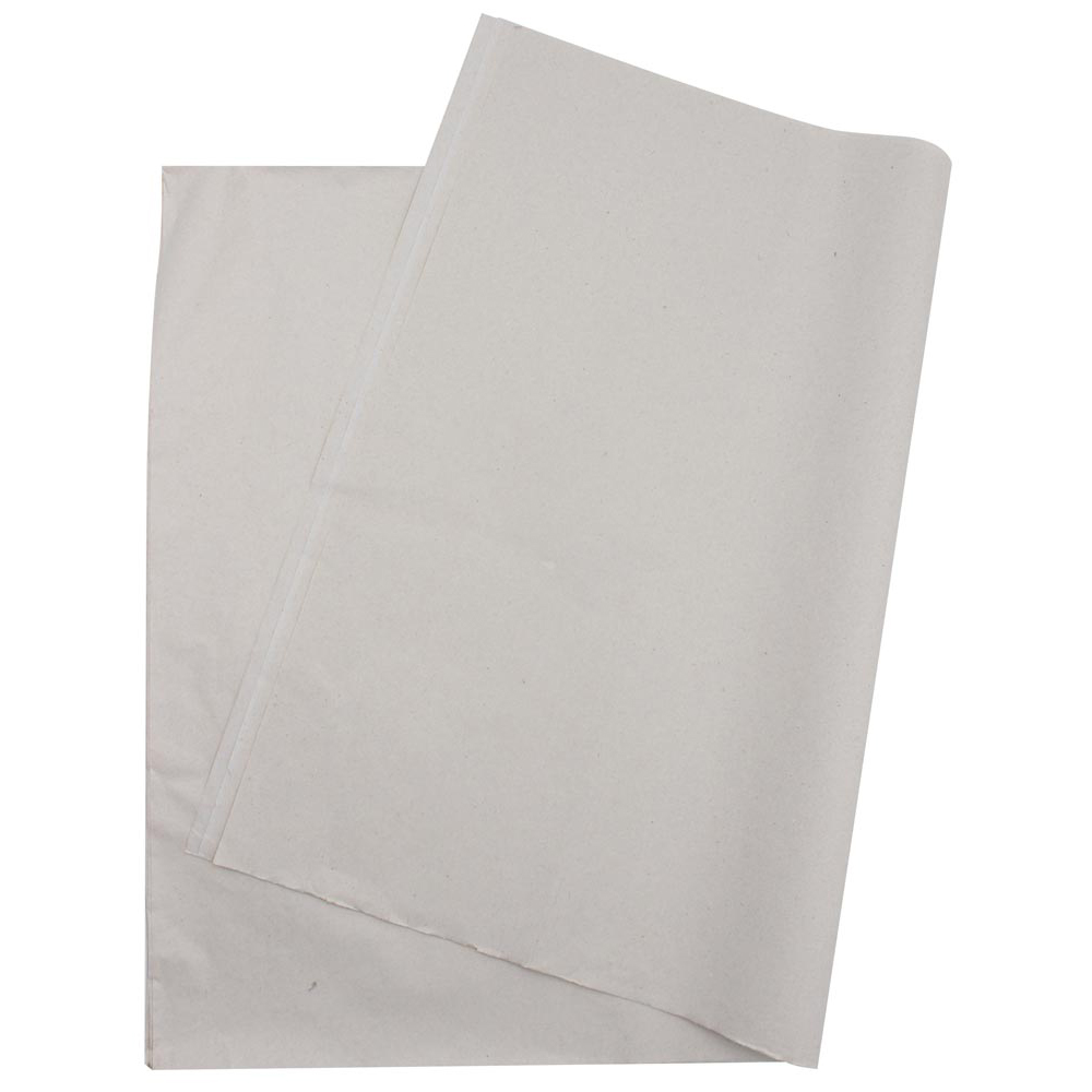 Packseide im Bogenformat, LxB 750x500 mm, Stärke 35 g/qm, hellgrau, VE 25 kg